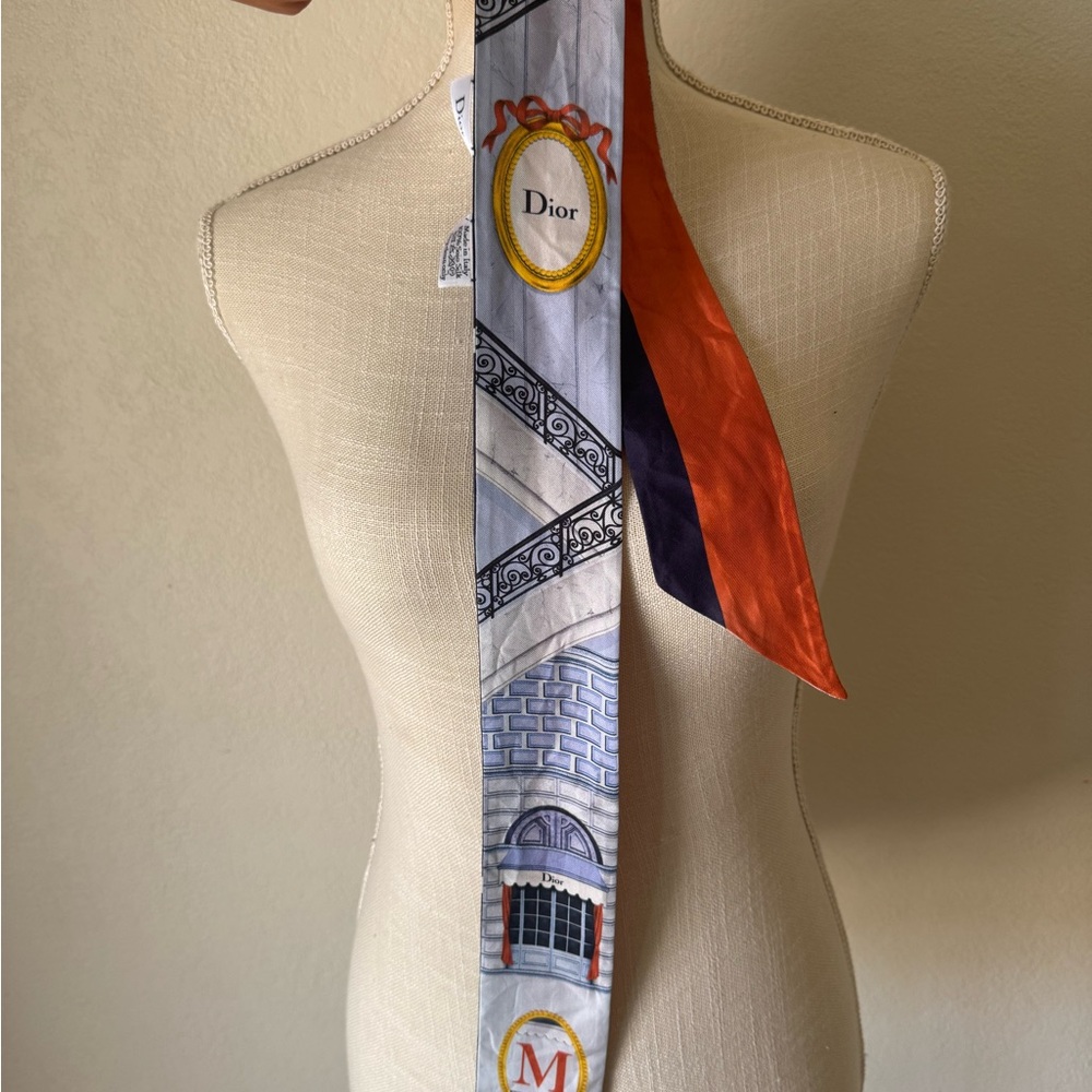 Dior Architectural Print Scarf - Picture 4 of 5